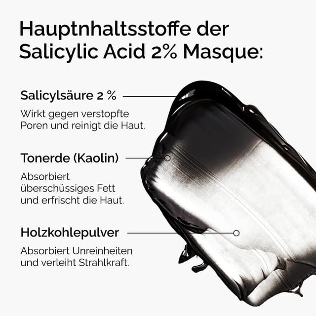Detalle 2 de Salicylsäure Maske 2% 50 ml für Unreinheiten