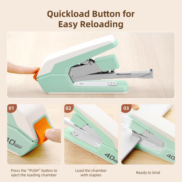 Thumbnail 5 de deli Heftgerät Tacker 40 Blatt