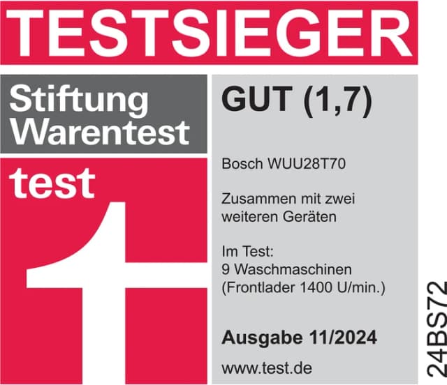 Thumbnail 12 de Bosch WUU28T70 Waschmaschine mit 65 Prozent