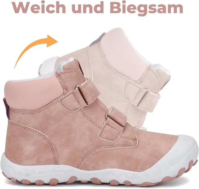 Detalle de Mishansha Kinder Wanderschuhe Trekking- & Wanderstiefel – leicht, mit Schnellverschluss