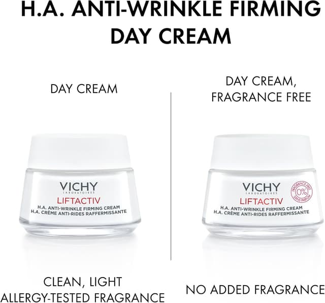 Detalle de Vichy Liftactiv Crème anti-rides et raffermissante à l’acide hyaluronique sans parfum