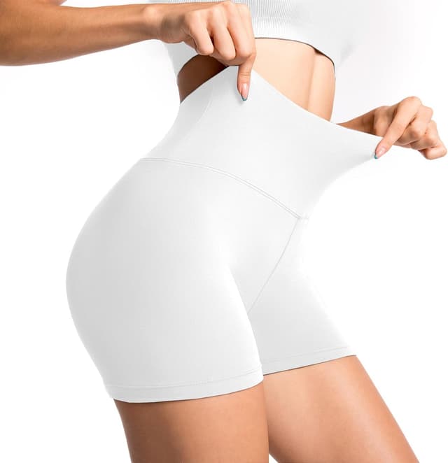 Detalle de Sanpetix Women’s Gym Shorts (Black) – cycling shorts for workouts, running, yoga & biker training