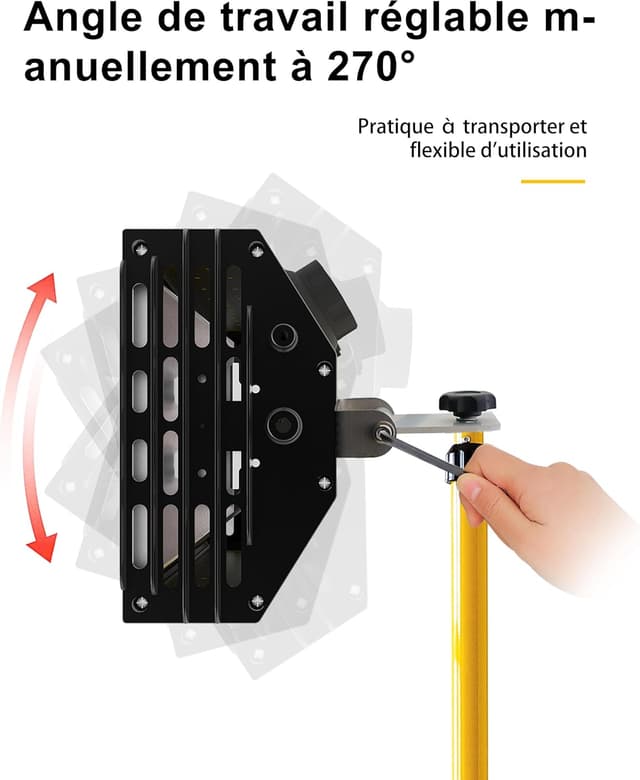 Detalle de DATOUBOSS lampada di polimerizzazione per vernici auto a infrarossi 1000W con timer 0-90 min