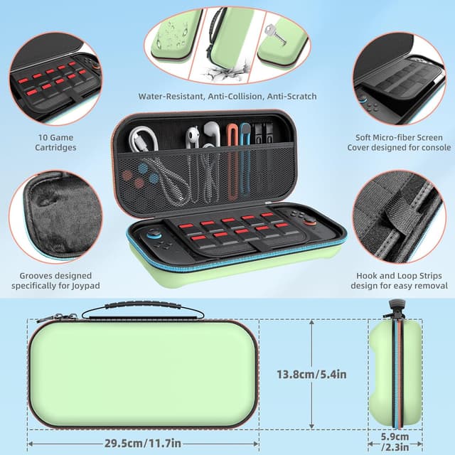 Detalle de MENEEA 20-IN-1 Bundle Case for Switch 2