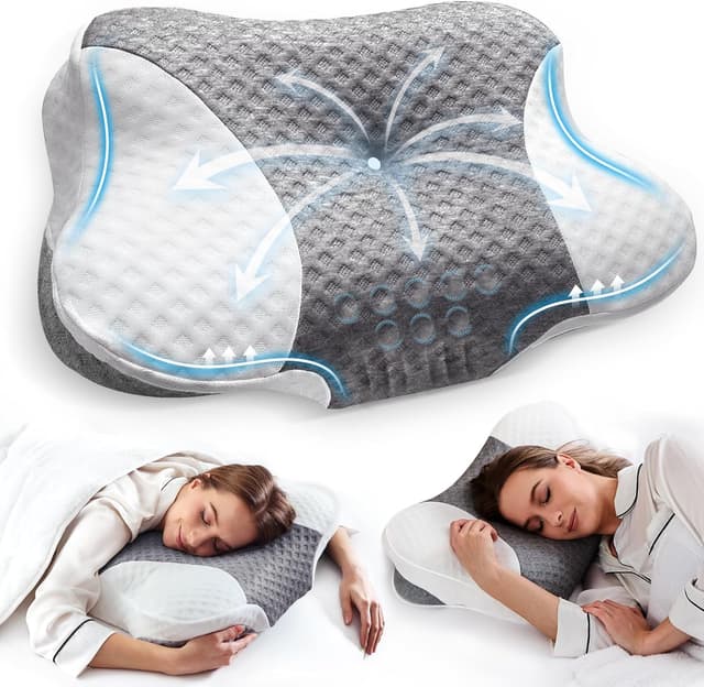 Thumbnail 6 de VJASD Memory Foam Cervical Neck Pillow