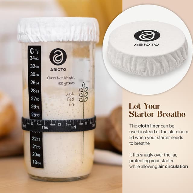Thumbnail 5 de Sourdough Starter Kit 710 ml jar 🍞