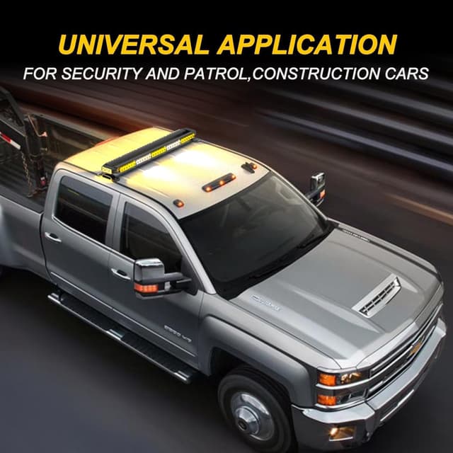 Detalle de Barre lumineuse gyrophare LED KAMOPA 96 cm (78 LED) 12/24 V avec clignotants stroboscopiques