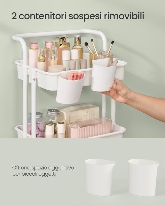 Thumbnail 6 de SONGMICS BSC077WZ01 Carrello 4 livelli 115 cm