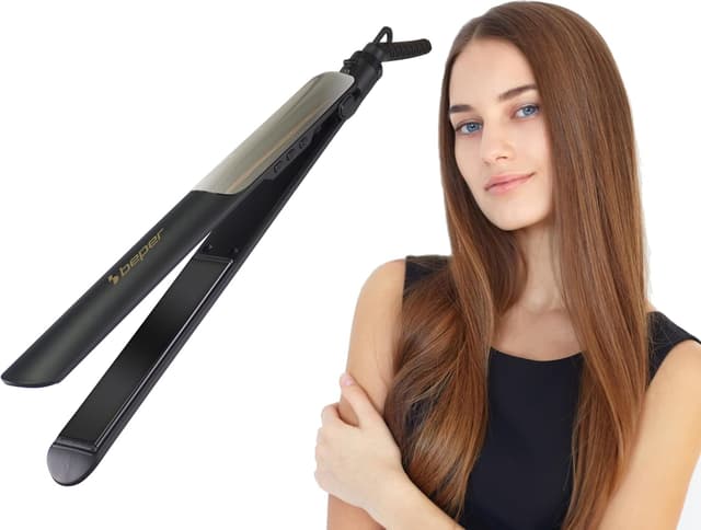 Detalle de Beper P301PIS200 piastra per capelli in ceramica con 6 livelli fino a 230°C