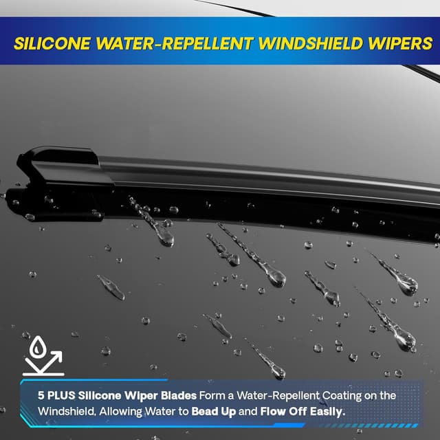 Detalle de 5 PLUS® Silicone Wiper Blades 26"/17"/12"