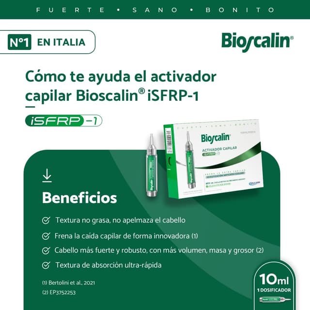 Detalle de Bioscalin Activador Capilar iSFRP-1 10 ml