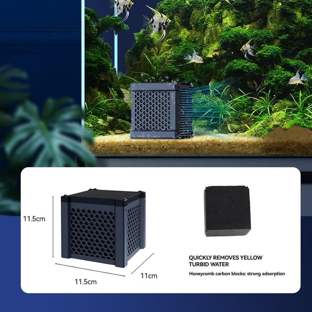 Thumbnail 1 de Rujevia Clever Cube Aktivkohle 2 Stück für Wasserreinigung 🐟