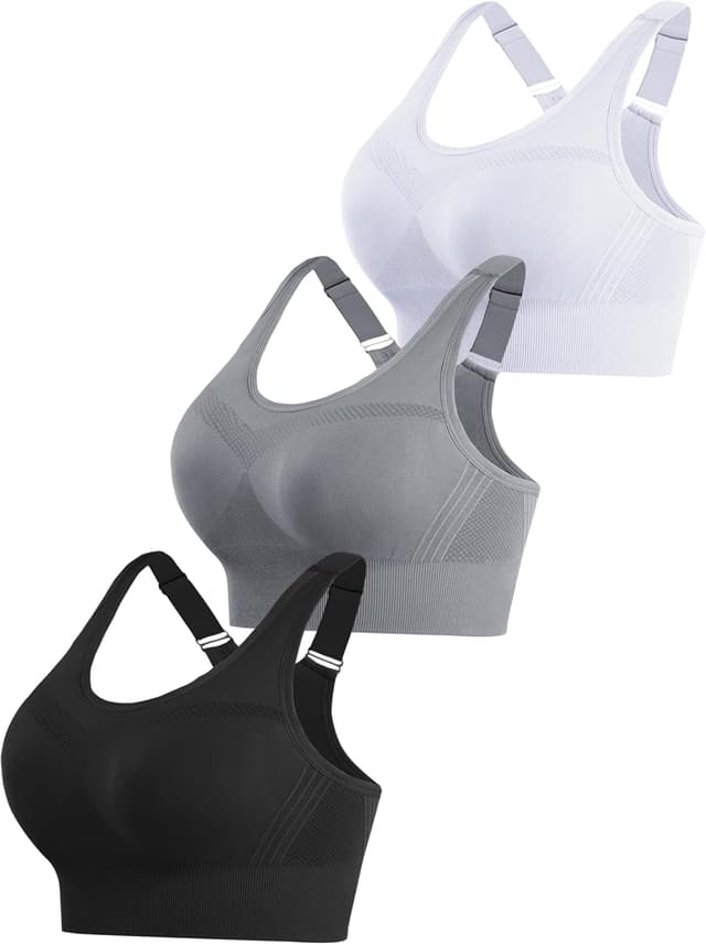 Detalle de Litherday Brassière de sport femme sans armatures avec coussinets amovibles