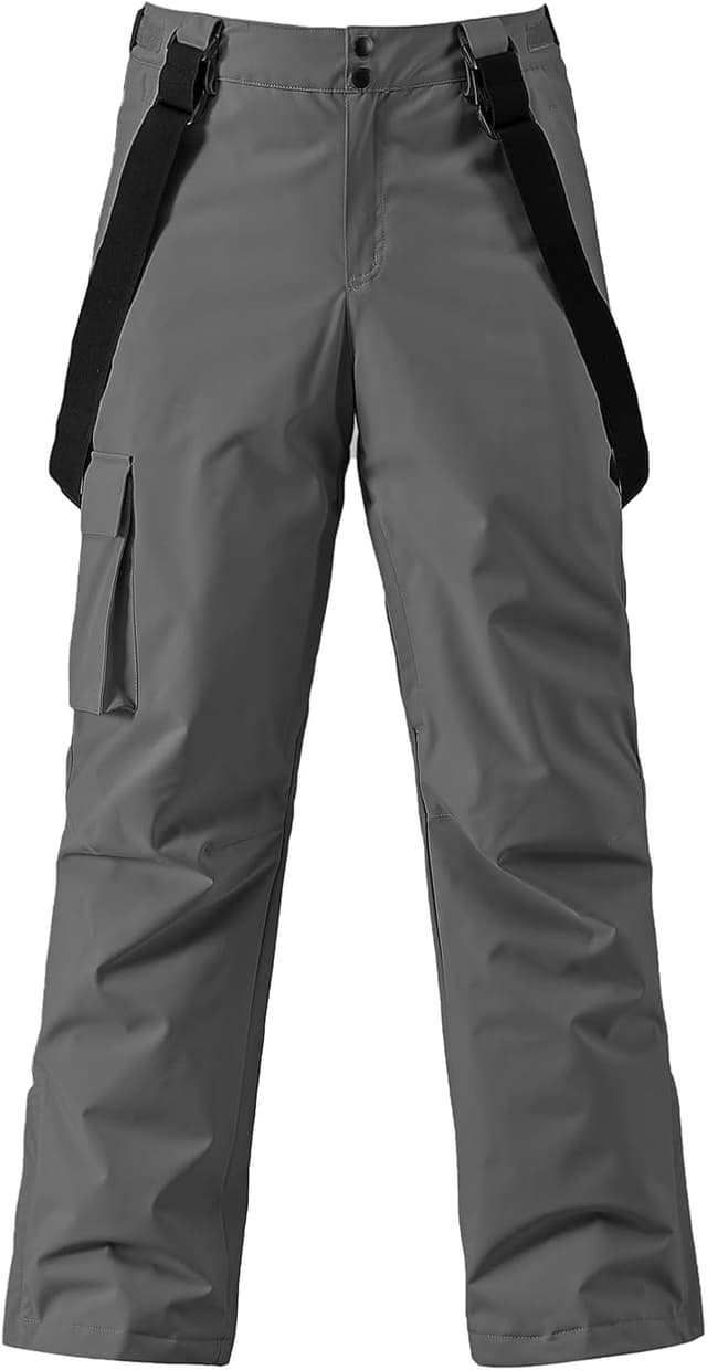 Detalle 2 de YEEFINE Men's Ski Snow Pants Insulated Waterproof