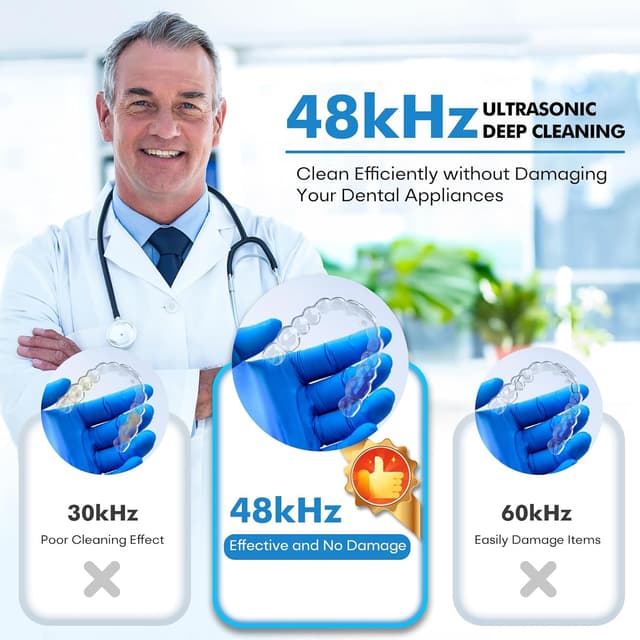 Thumbnail 6 de MUAYSY Upgraded Ultrasonic Retainer Cleaner 200ML