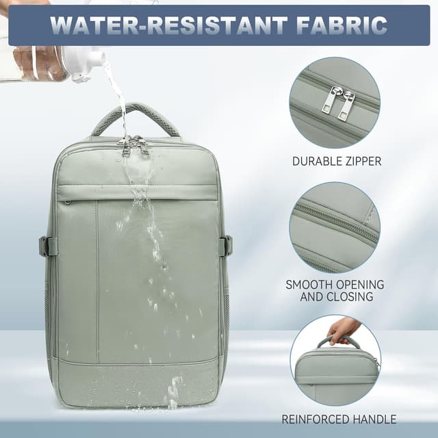 Thumbnail 6 de Lossga Ryanair cabin bag 40x30x20 (24L) underseat travel backpack with TSA-style security unfolding and USB charging port