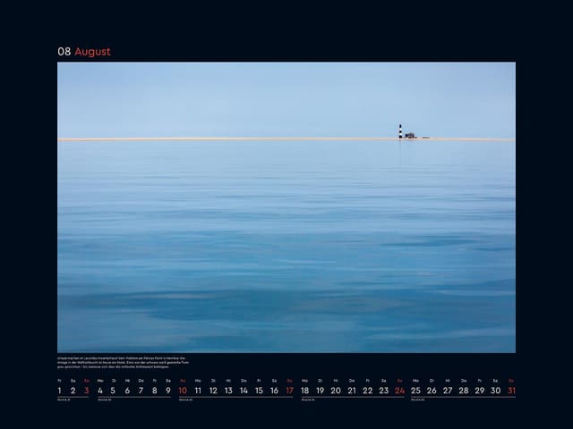 Detalle de Leuchttürme KUNTH Wandkalender 2025 (60 x 45 cm) mit Spiralbindung – Großformat für maritime Wandmomente