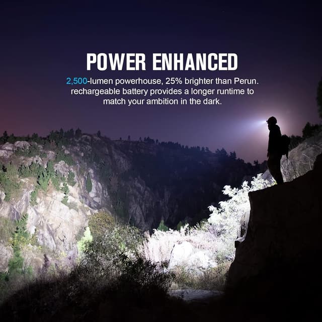 Thumbnail 4 de OLIGHT Perun 2 🔦 Linterna Frontal Recargable IPX8 2500L