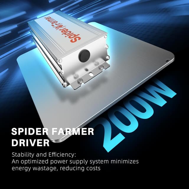 Thumbnail 6 de Spider Farmer SF 2000 LED Pflanzenlampe – dimmbare Vollspektrum-Grow-Light mit Samsung LM301H EVO (Daisy-Chain)