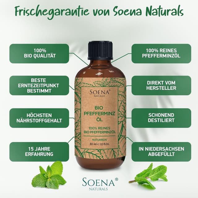 Detalle 2 de Bio Pfefferminzöl Pfefferminzöl natürlich