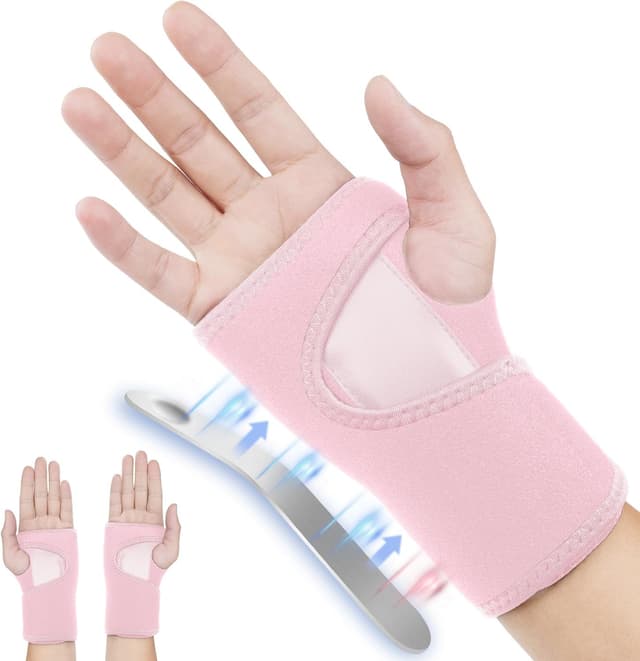 Detalle de ACWOO attelle de poignet pour canal carpien, tendinite et arthrite — maintien confortable de jour et de nuit