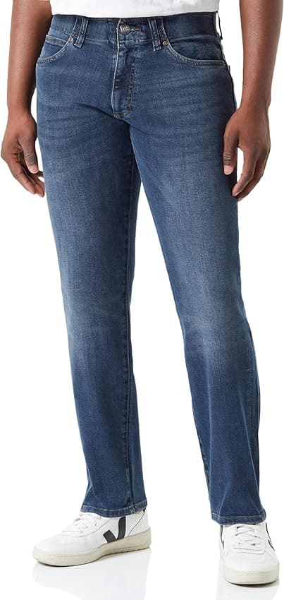 Detalle de Lee Straight Fit MVP Jeans para Hombre Azul Nash