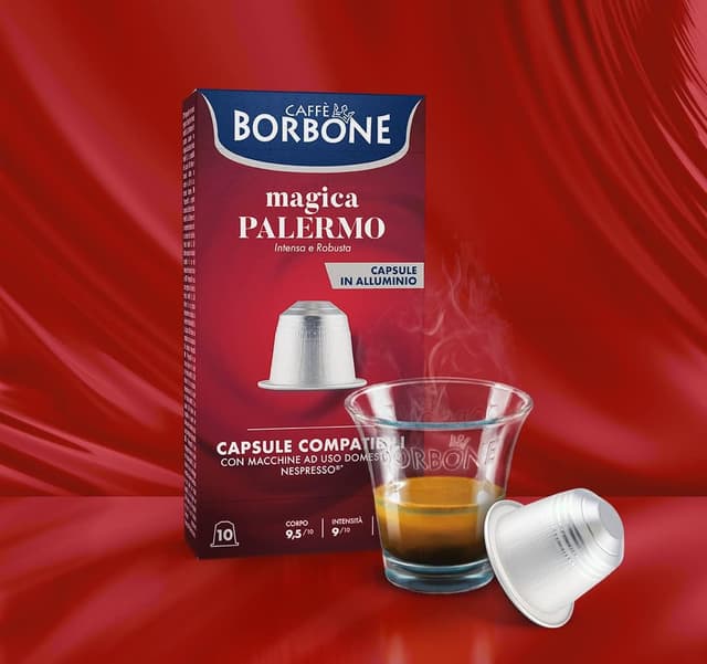Detalle 2 de Caffè Borbone Magica Palermo ☕ 100 cápsulas para Nespresso