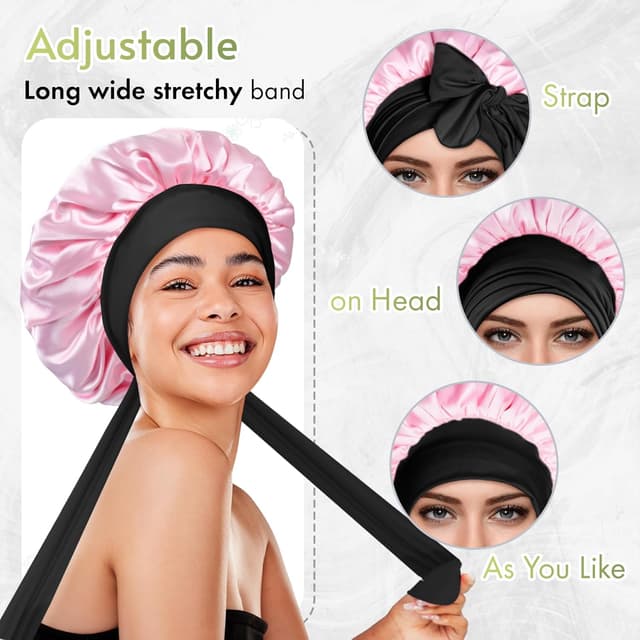 Thumbnail 3 de BONNET QUEEN Seidenhaube Doppelseitig 🎀