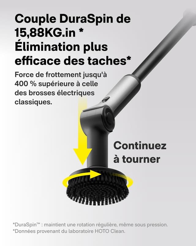 Detalle de HOTO Brosse nettoyage électrique rotative