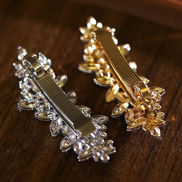 Thumbnail 6 de SHSMPXOY Strass Haarspange Silber 2er Set Hochzeit