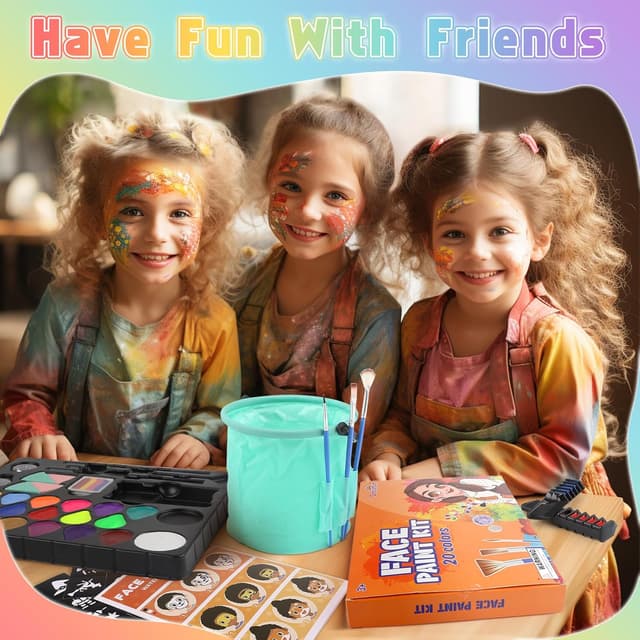 Thumbnail 4 de Dreamon Pintura Facial Niños con 15 Colores y Accesorios 🎨