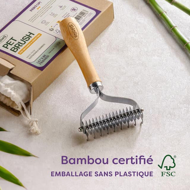 Thumbnail 6 de Knupis Brosse bambou pour chien