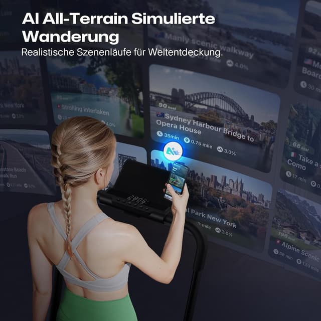 Thumbnail 4 de UREVO 2 in 1 Laufband