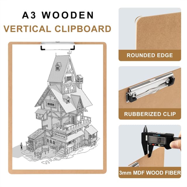 Detalle de Srvnpioy Porte-bloc A3 44 cm