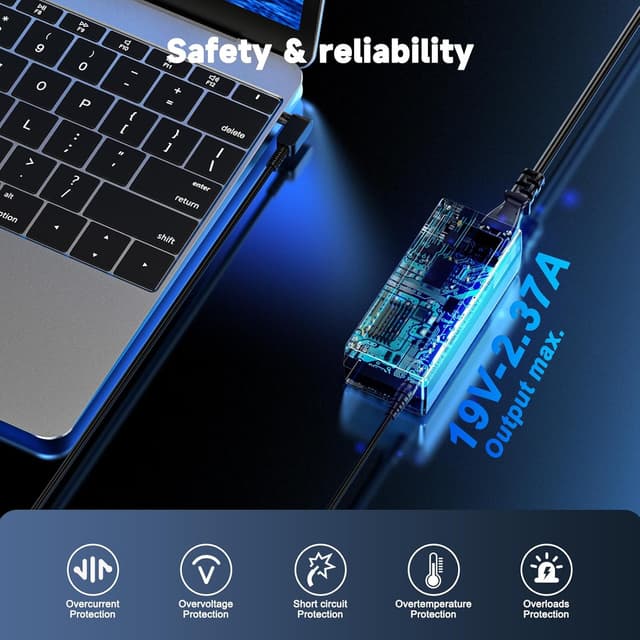 Thumbnail 4 de 45W Laptop Charger Compatible with Acer Aspire & Chromebook (Non-Original) – DC 19V Output