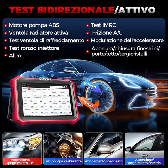 Detalle de KINGBOLEN K8 Pro Diagnosi Auto 8 pollici