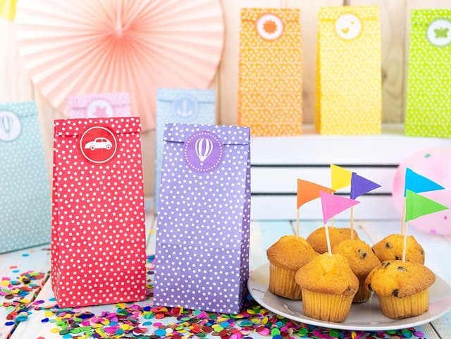 Thumbnail 6 de Papierdrachen Party-Tüten Set mit 24 Stück