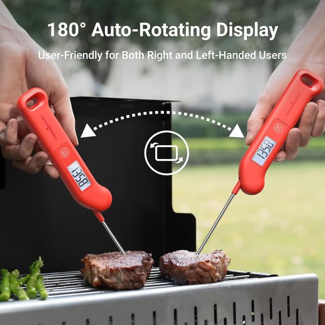 Detalle de Professional Digital Meat Thermometer (NIST Certified ±0.5°F Accuracy) — Instant Read, Waterproof