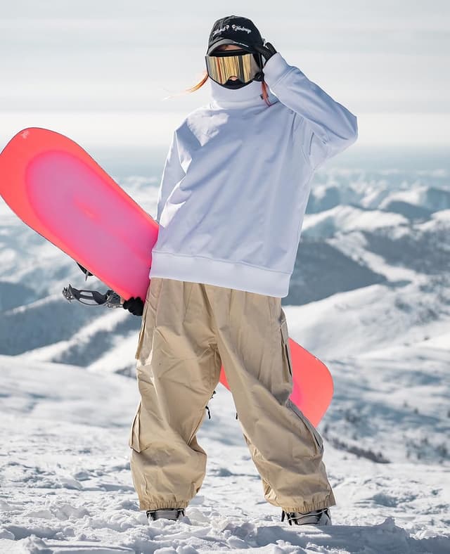 Detalle de HOUZONIY Damen Skihose wasserdicht, winddicht & gefüttert (Softshell/Winter-Thermo)