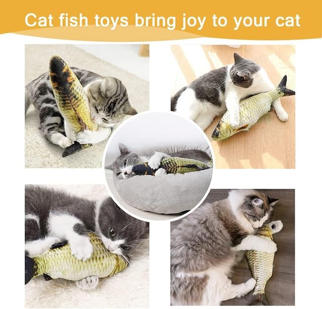 Thumbnail 6 de Nepfaivy Giocattolo Interattivo per Gatti Pesce 1 🔥📦🐟
