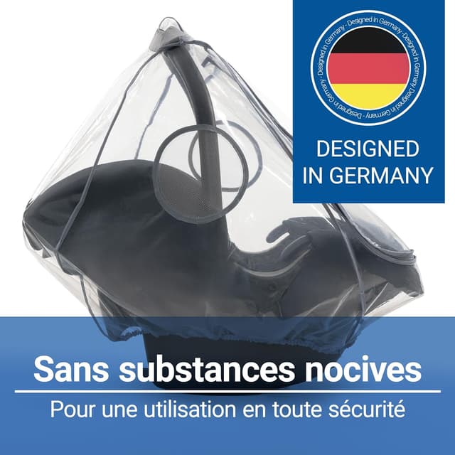 Detalle de Zamboo Habillage Pluie Cosy universel avec fenêtre et filets d’aération