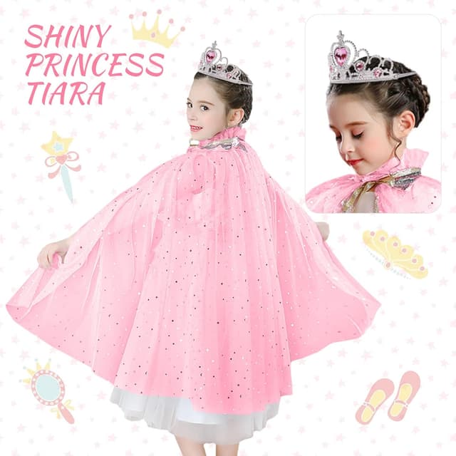 Thumbnail 3 de ACWOO Déguisement Elsa Cape 70 cm