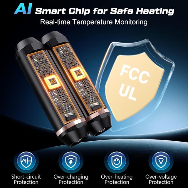 Thumbnail 3 de 2-Pack Rechargeable Hand Warmer 10000mAh with 3 Heat Levels