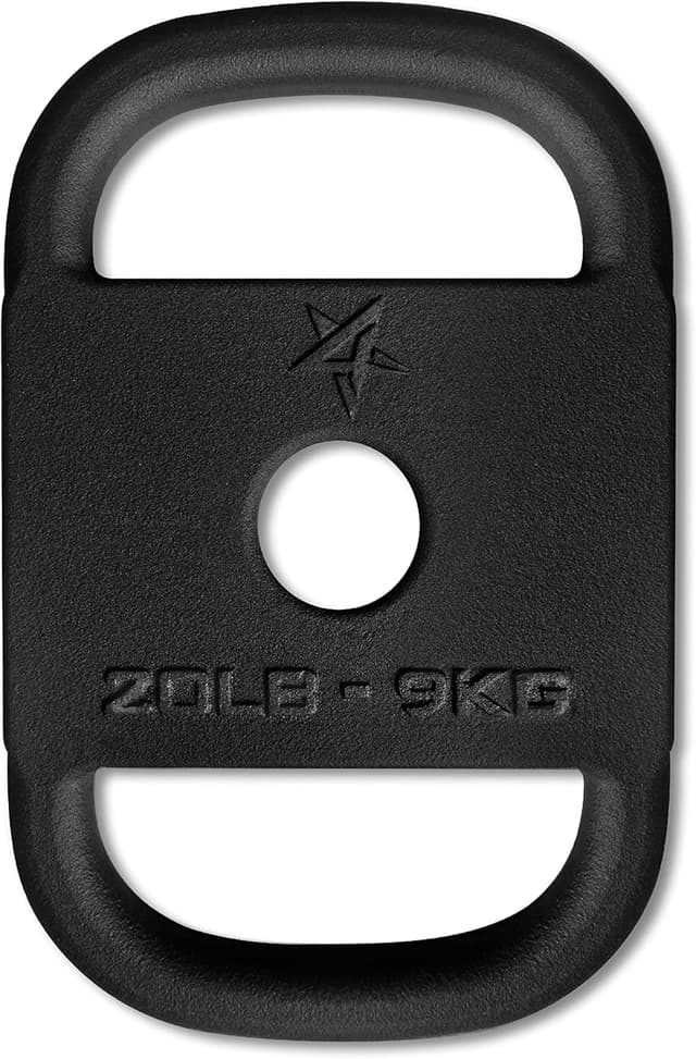 Detalle de Yes4All Ruck-Gewichtsplatten aus Gusseisen für Rucksack-Training, Swings und Kniebeugen