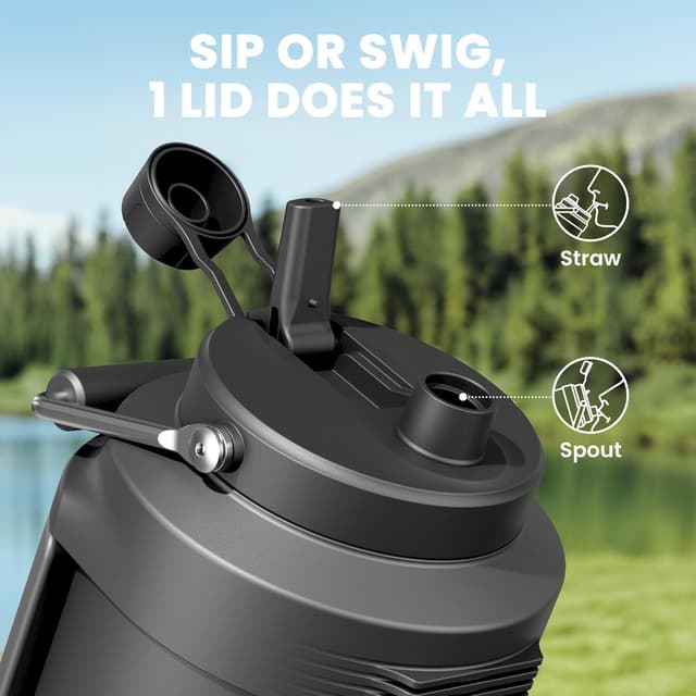 Thumbnail 3 de Meoky 128 oz Insulated Water Bottle