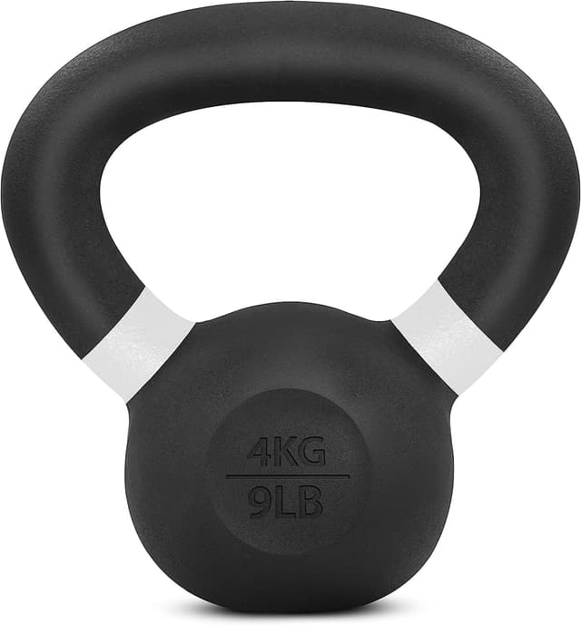 Detalle de Yes4All kettlebell in ghisa da competizione, rivestite in polvere, impugnatura lunga (4–32 kg)