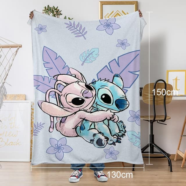 Detalle 2 de DASIAUTOEM Zeichentrickfilm Decke aus Polyesterfleece – Kuscheldecke für Kinder, Sofa & Bett