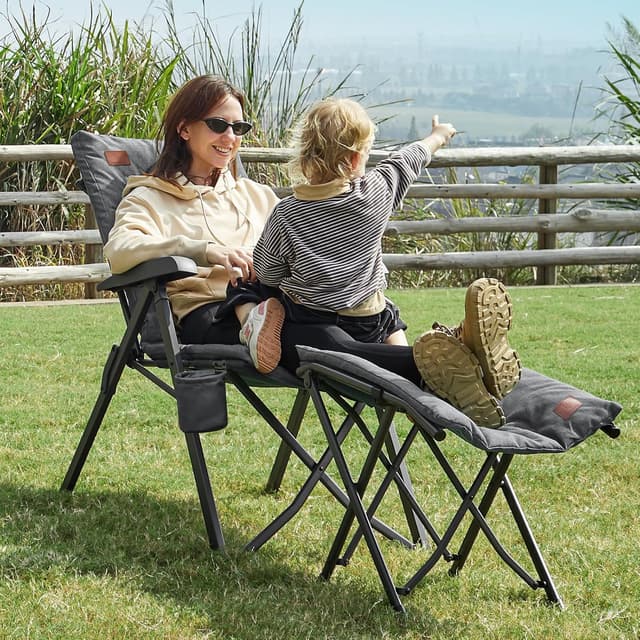 Detalle 2 de EVER ADVANCED luxury camping chair 150kg