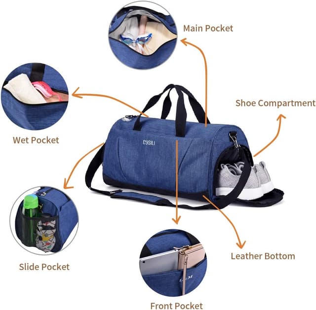Detalle 2 de Gym Bag with Shoes Compartment 1pc