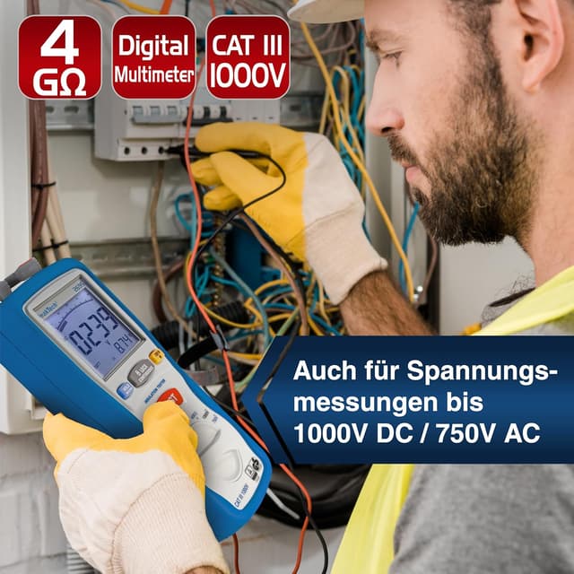 Detalle 2 de PeakTech 2695 probador de aislamiento 1000V